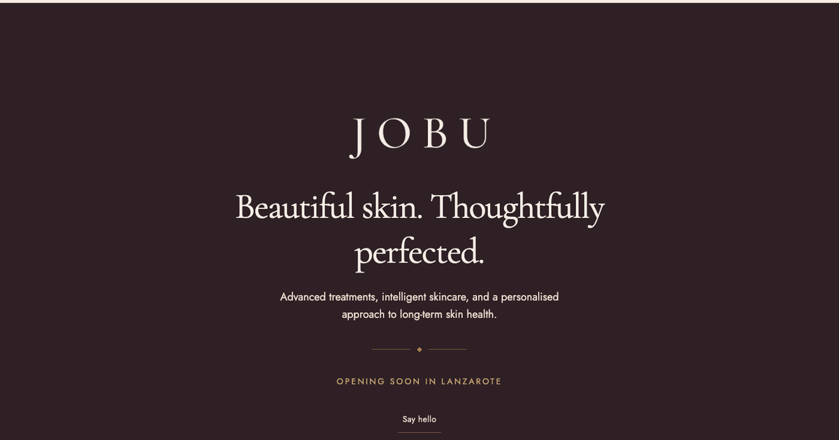 JOBU: A Bilingual Booking Platform for a Skin Therapy Studio